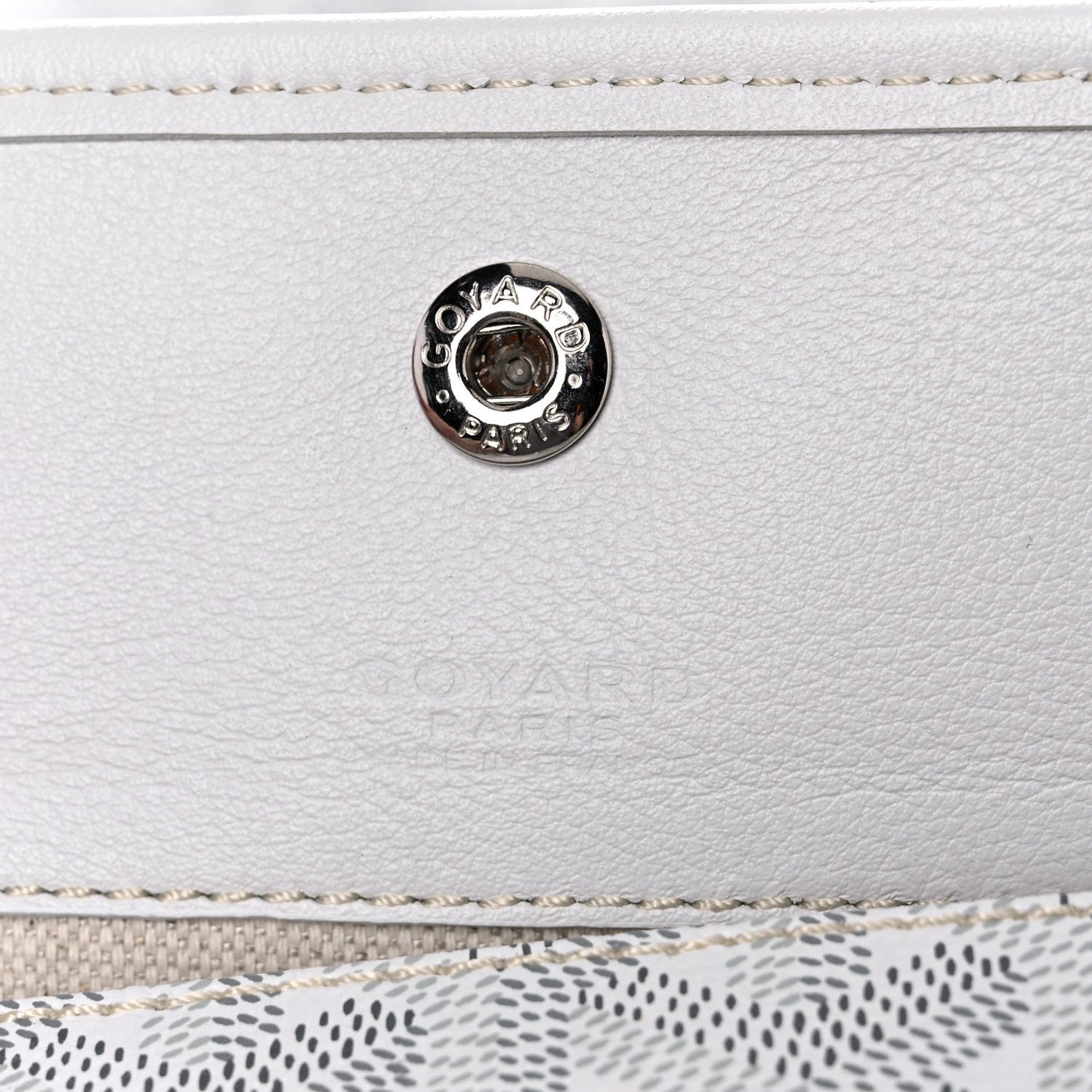 Goyardine Reversible Anjou PM White