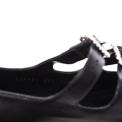 Gucci Nappa Liv Mary Jane Platform Loafers 39.5 Black 8 of 9