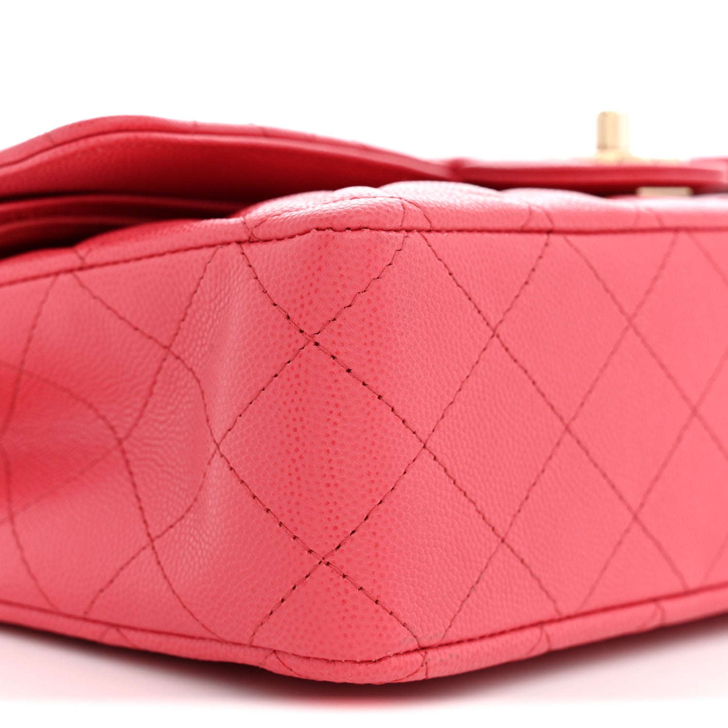 Chanel Caviar Quilted Medium Double Flap Dark Pink 9 of 11