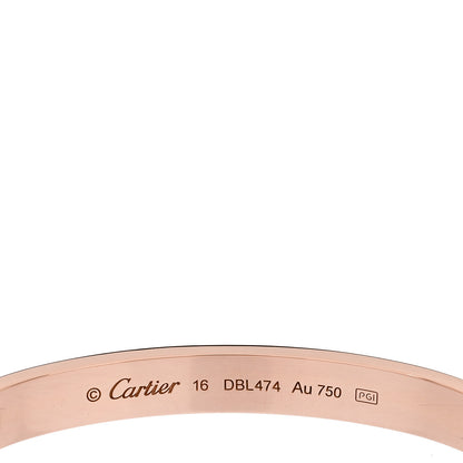 Cartier 18K Pink Gold LOVE Bracelet 16 3 of 4