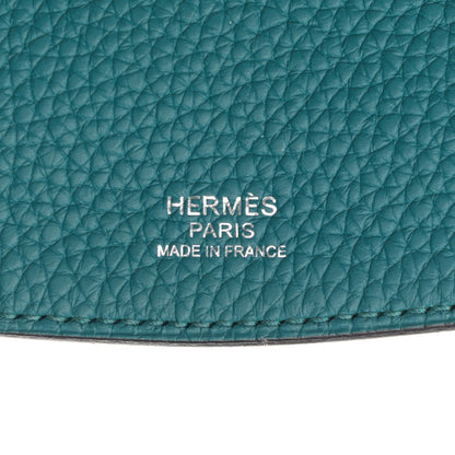 Hermes Taurillon Clemence Chevre Mysore Saut 25 Vert Bosphore 6 of 11