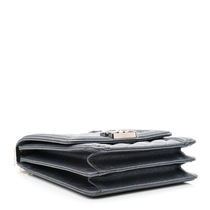 Chanel Iridescent Caviar Quilted North South Boy Flap Grey 4 of 11