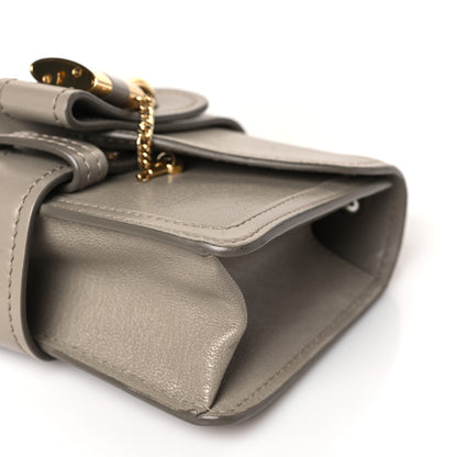 Chloe Shiny Goatskin Calfskin Mini Aby Chain Shoulder Bag Motty Grey 9 of 9