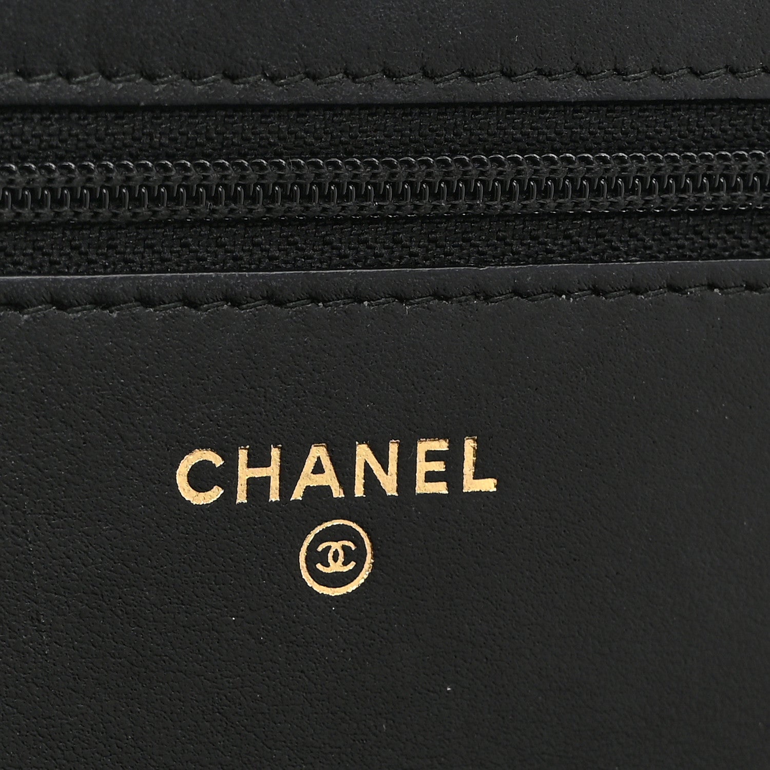 Chanel Caviar Quilted CC Filigree Wallet On Chain WOC Black 6 of 11