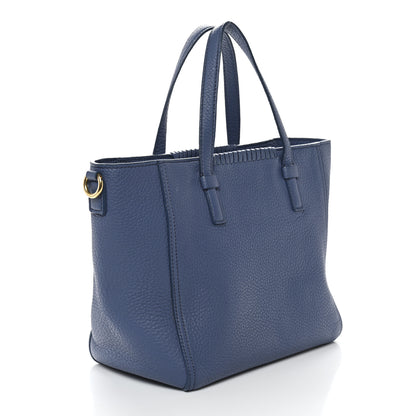 Salvatore Ferragamo Calfskin Tote Blue 3 of 9