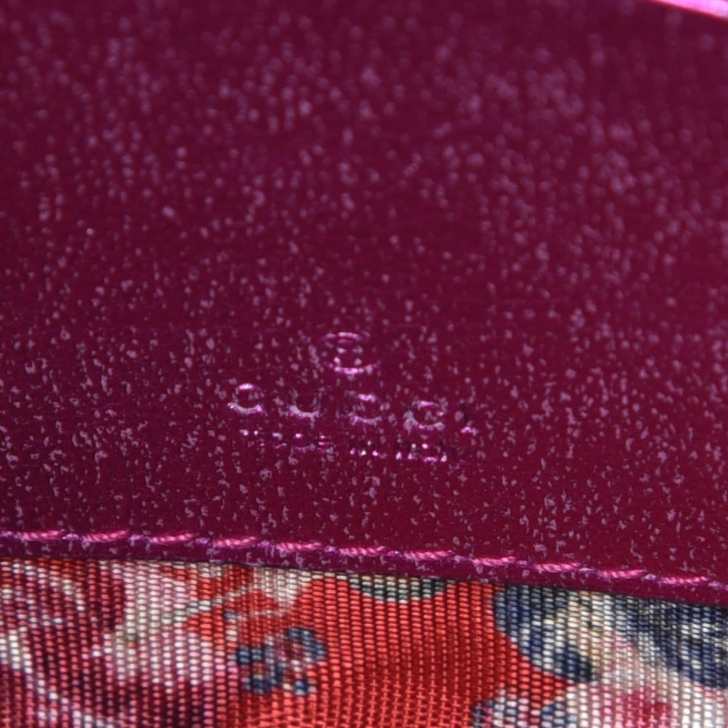 Laminated Nappa Trapuntata Mini Zumi Shoulder Bag Fuxia