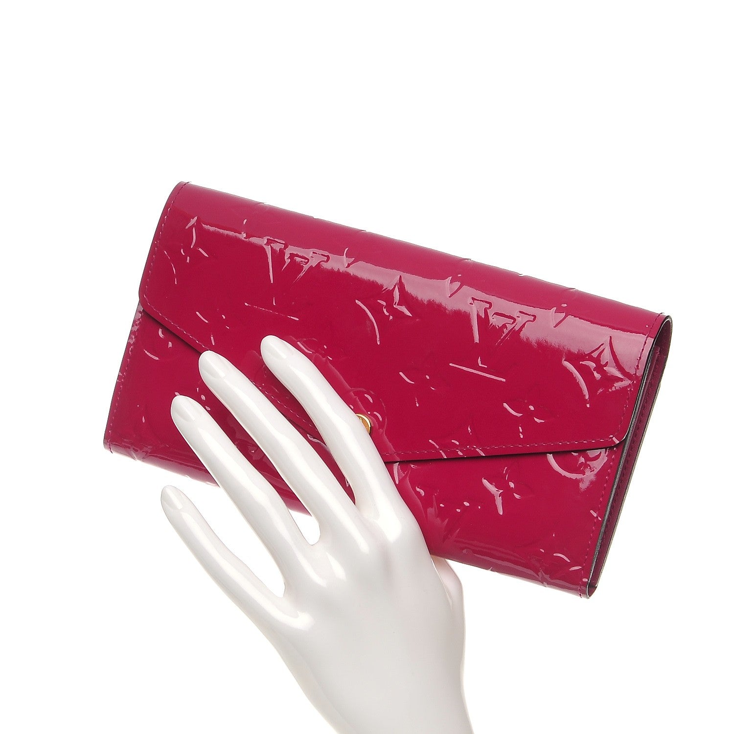 Louis Vuitton Vernis Sarah Wallet NM Rose Indien 2 of 7