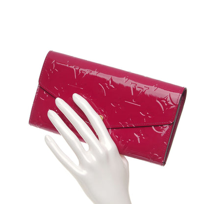 Louis Vuitton Vernis Sarah Wallet NM Rose Indien 2 of 7
