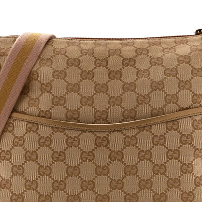 Gucci Monogram Calfskin Perforated Medium Flat Messenger Bag Pink 9 of 13