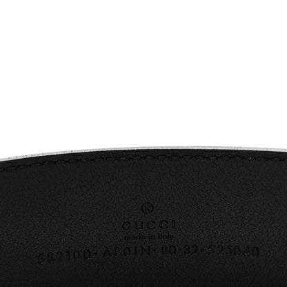 Gucci Calfskin Crystal Double G Belt 80 32 Black 5 of 5