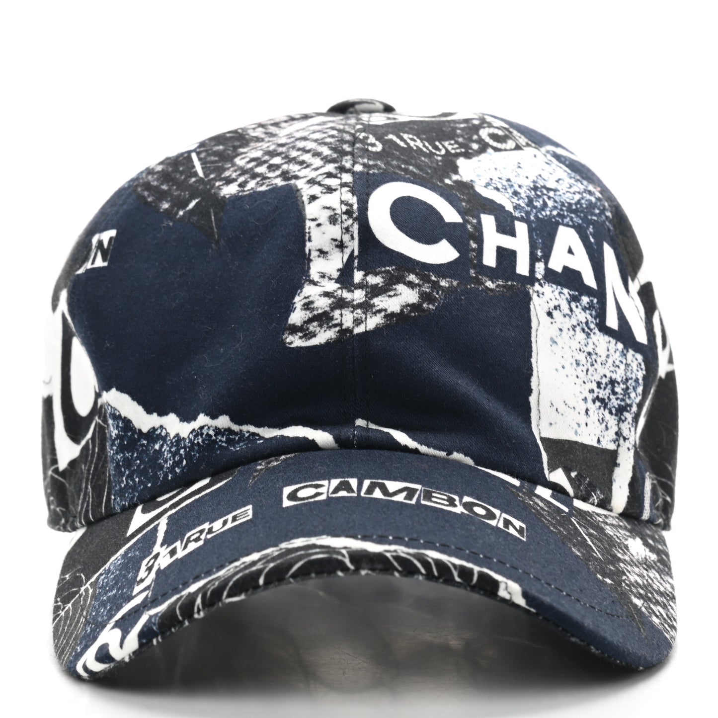 Cotton Coco Print Cap Hat Navy Black White