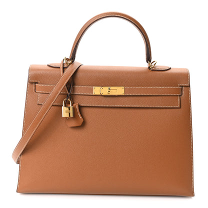 Hermes Epsom Kelly Sellier 35 Gold 1 of 10