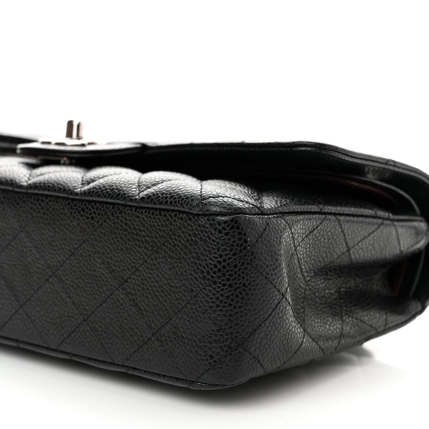 Chanel Caviar Quilted Medium Double Flap Black 10 of 13