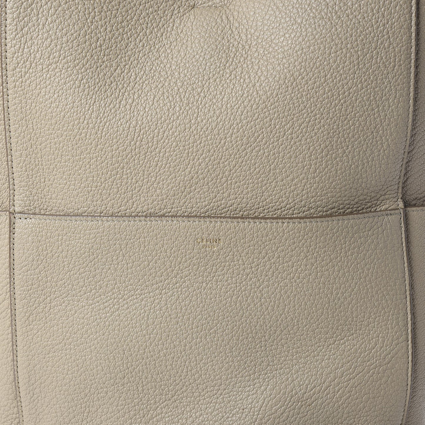 Soft Grained Calfskin Sangle Bucket Bag Dune