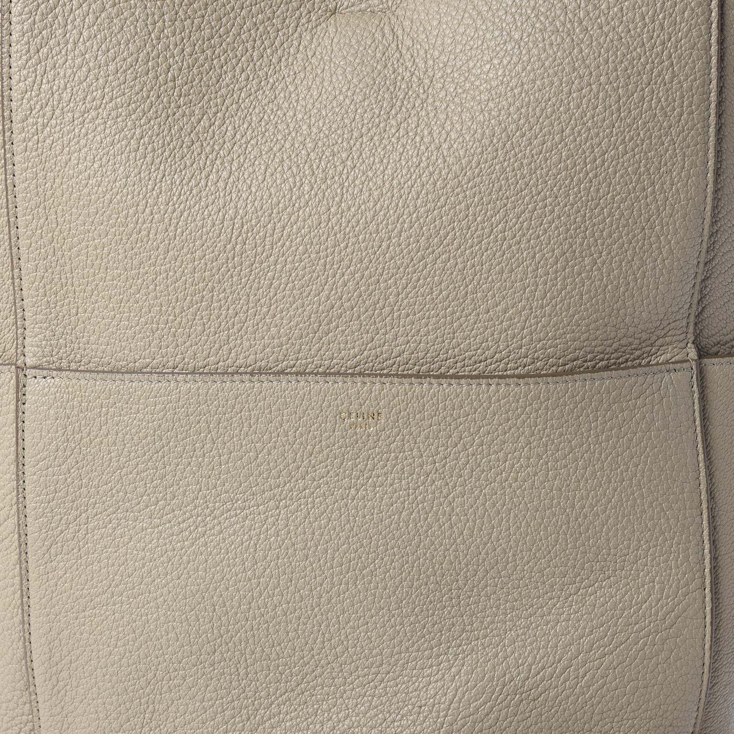 Celine Soft Grained Calfskin Sangle Bucket Bag Dune 8 of 8