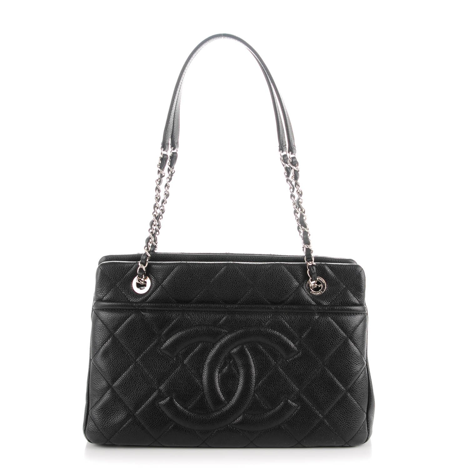 Chanel Caviar CC Timeless Tote Black 1 of 7