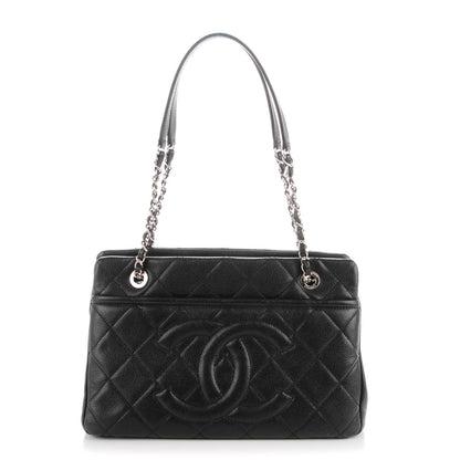 Chanel Caviar CC Timeless Tote Black 1 of 7