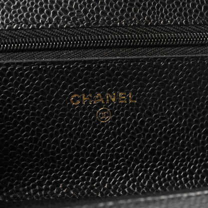 Chanel Caviar Quilted Wallet on Chain WOC Black 6 of 13