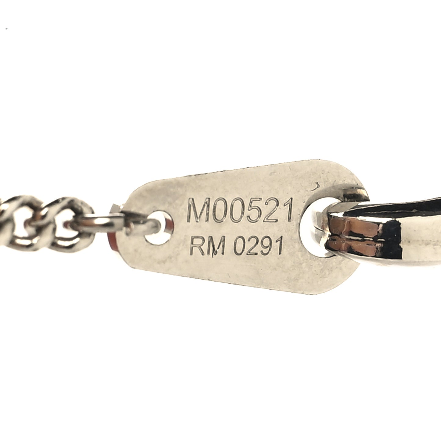 Metal LV Instinct Necklace Silver Gold