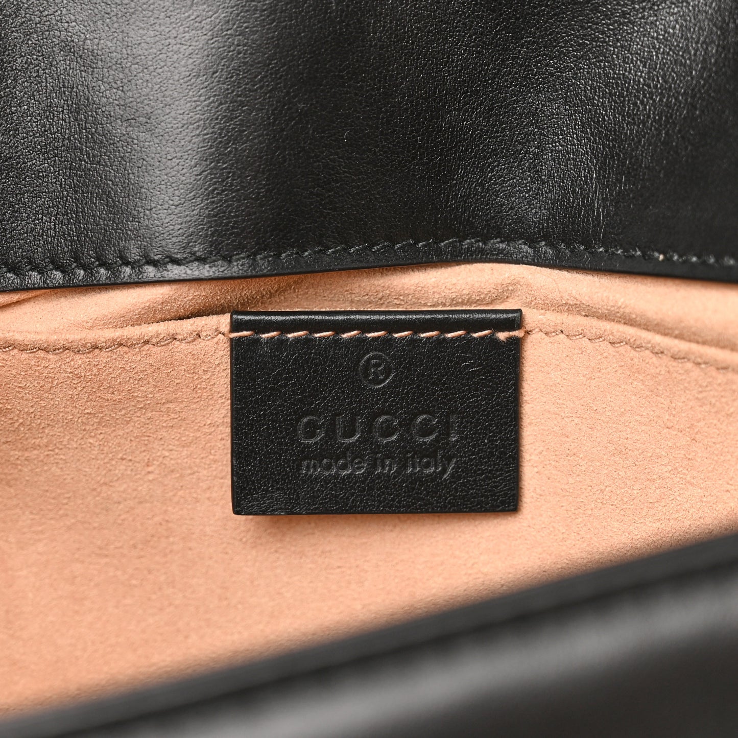 Calfskin Matelasse Mini GG Marmont Shoulder Bag Black