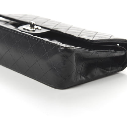 Chanel Lambskin Quilted Medium Double Flap Black 7 of 11