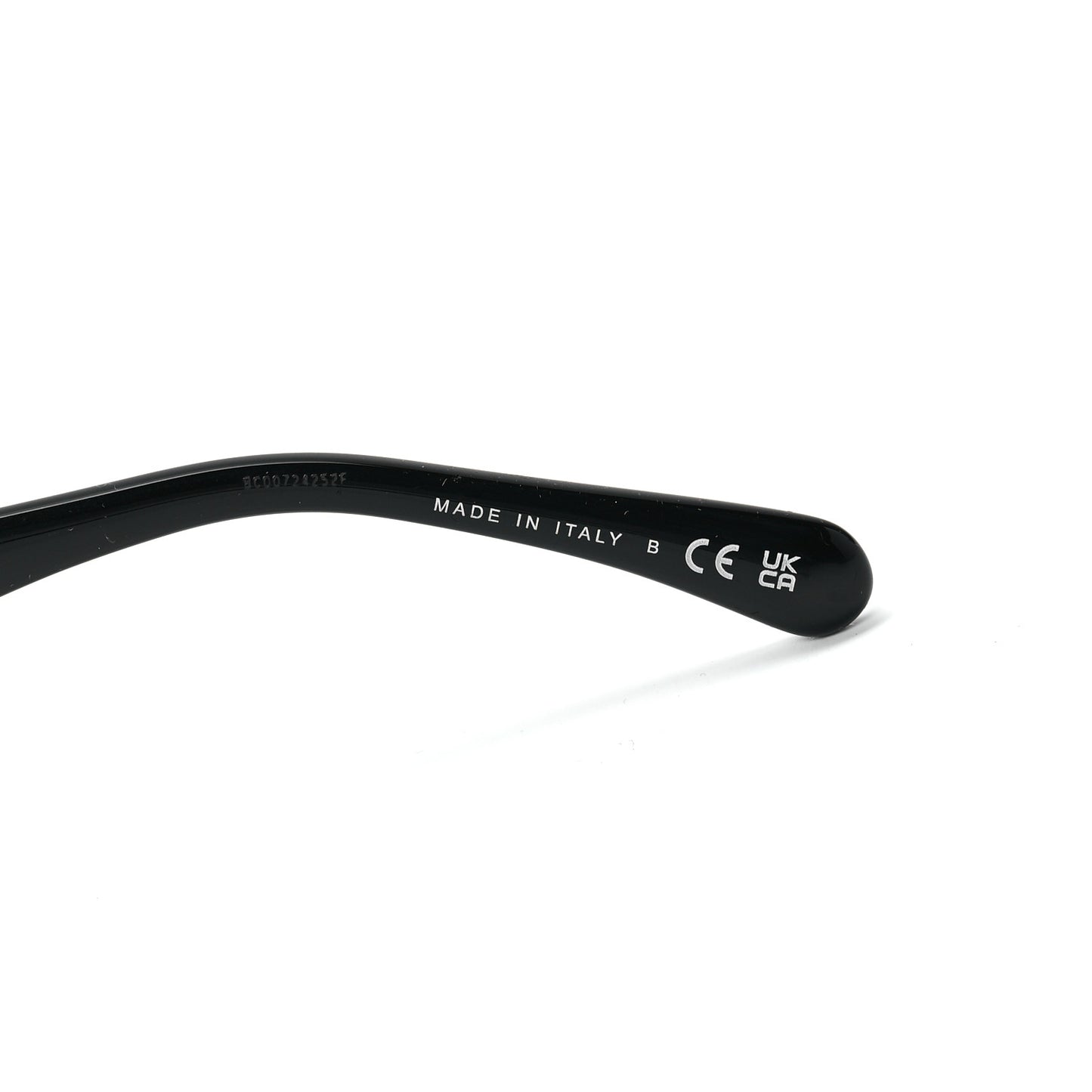 Acetate Strass Square Sunglasses 5422-B Black White
