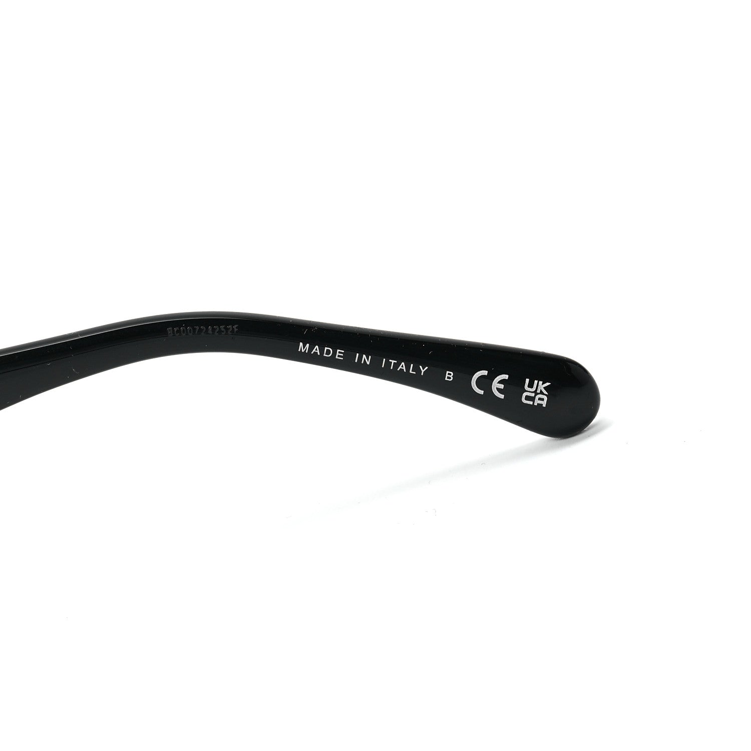 Chanel Acetate Strass Square Sunglasses 5422-B Black White 6 of 7
