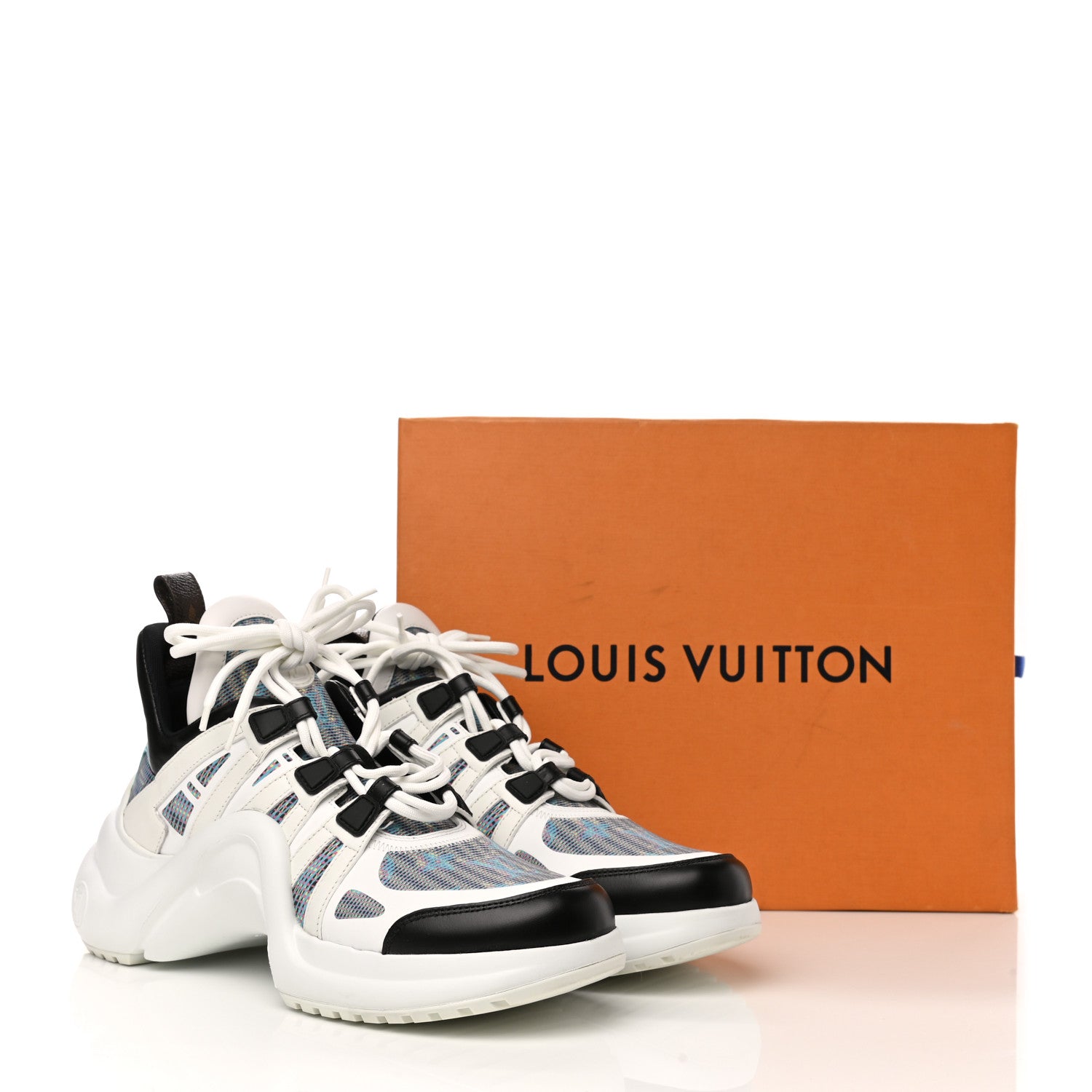 Louis Vuitton Calfskin Pop LV Archlight Sneakers 41 Blue 9 of 9
