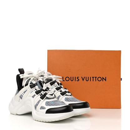 Louis Vuitton Calfskin Pop LV Archlight Sneakers 41 Blue 9 of 9