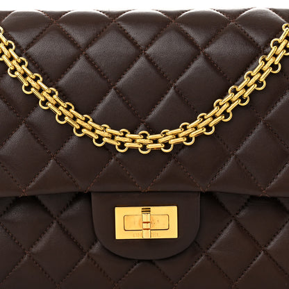 Chanel Lambskin Quilted 2.55 Reissue 225 Flap Brown 9 of 12