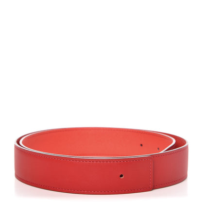 Hermes Swift Epsom 32mm Belt Strap 85 Vermilion Rose Jaipur 1 of 6