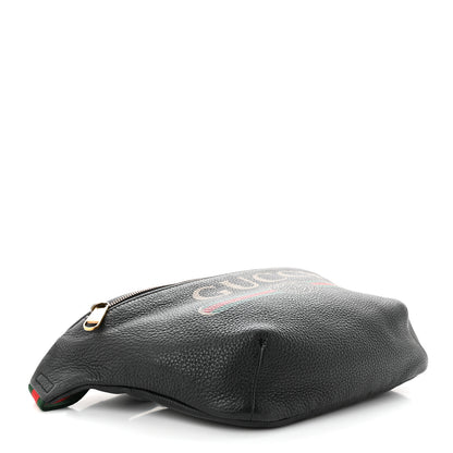 Gucci Grained Calfskin Logo Belt Bag Black 4 of 10