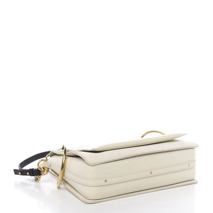 Chloe Calfskin Medium Roy Bag Natural White 5 of 16