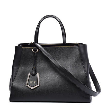 Fendi Vitello Elite Regular 2Jours Tote Black 1 of 11