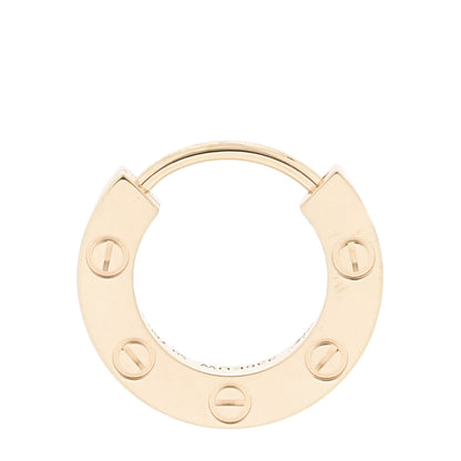 Cartier 18K Yellow Gold Single LOVE Hoop Earring 1 of 5
