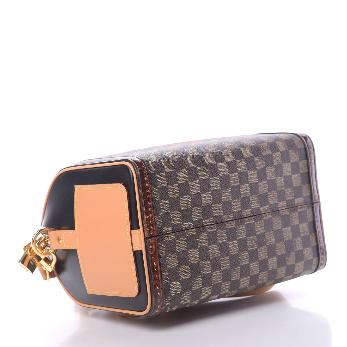 Transformed Damier Ebene Time Trunk Speedy Bandouliere 25 Black