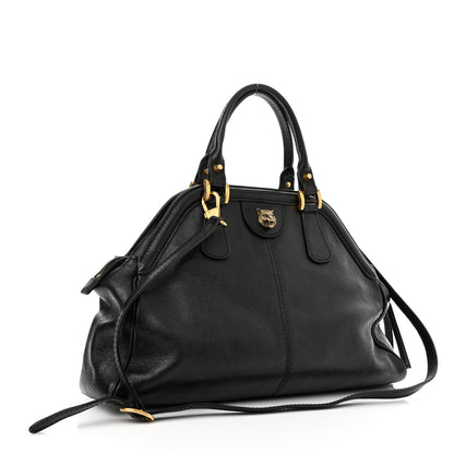Gucci Calfskin Medium Re(Belle) Top Handle Bag Black 3 of 10