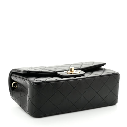 Chanel Lambskin Quilted Mini Rectangular Flap Black 4 of 10