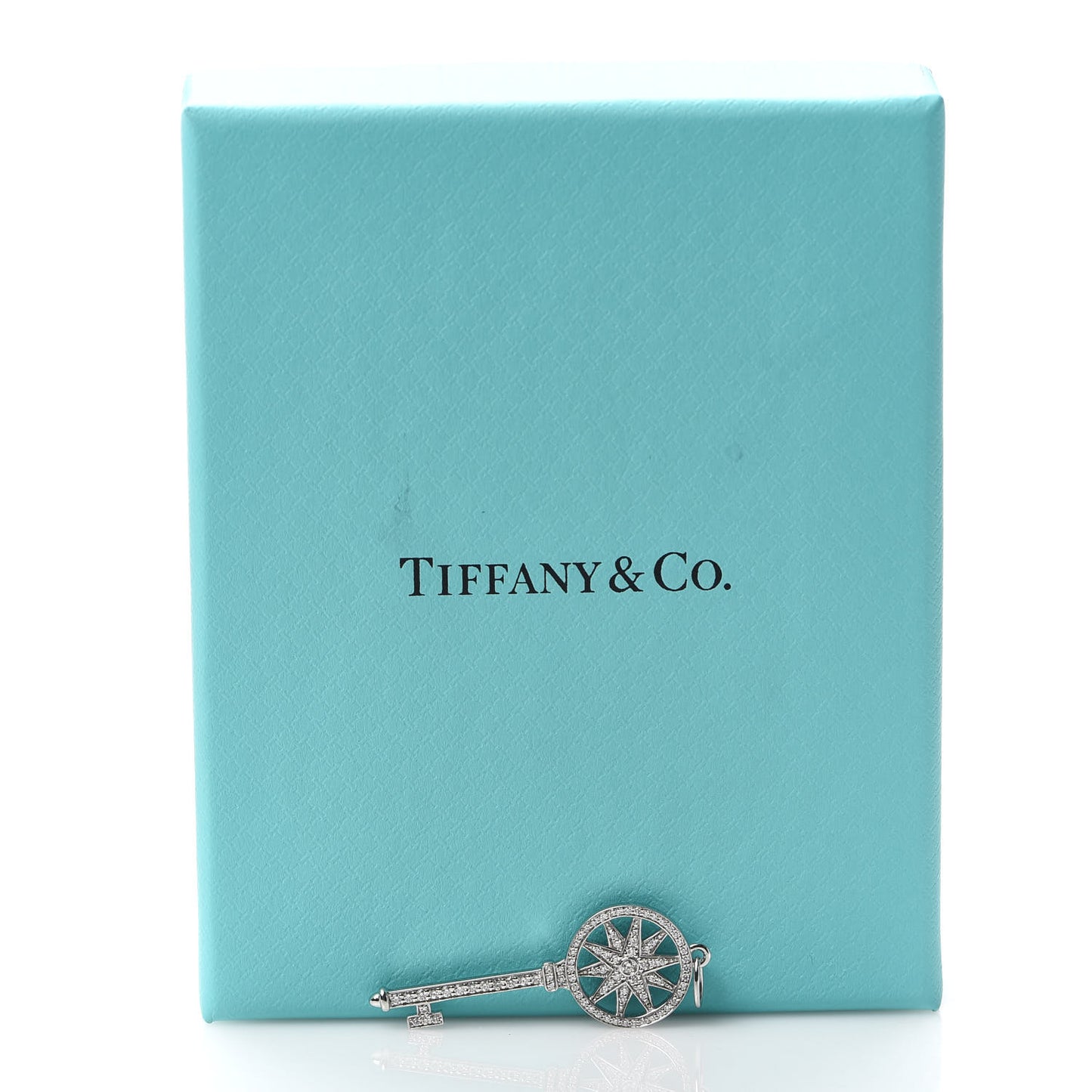 Platinum Diamond Star Key Pendant