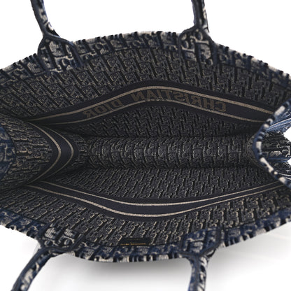 Christian Dior Oblique Velvet Book Tote Blue Multicolor 5 of 12