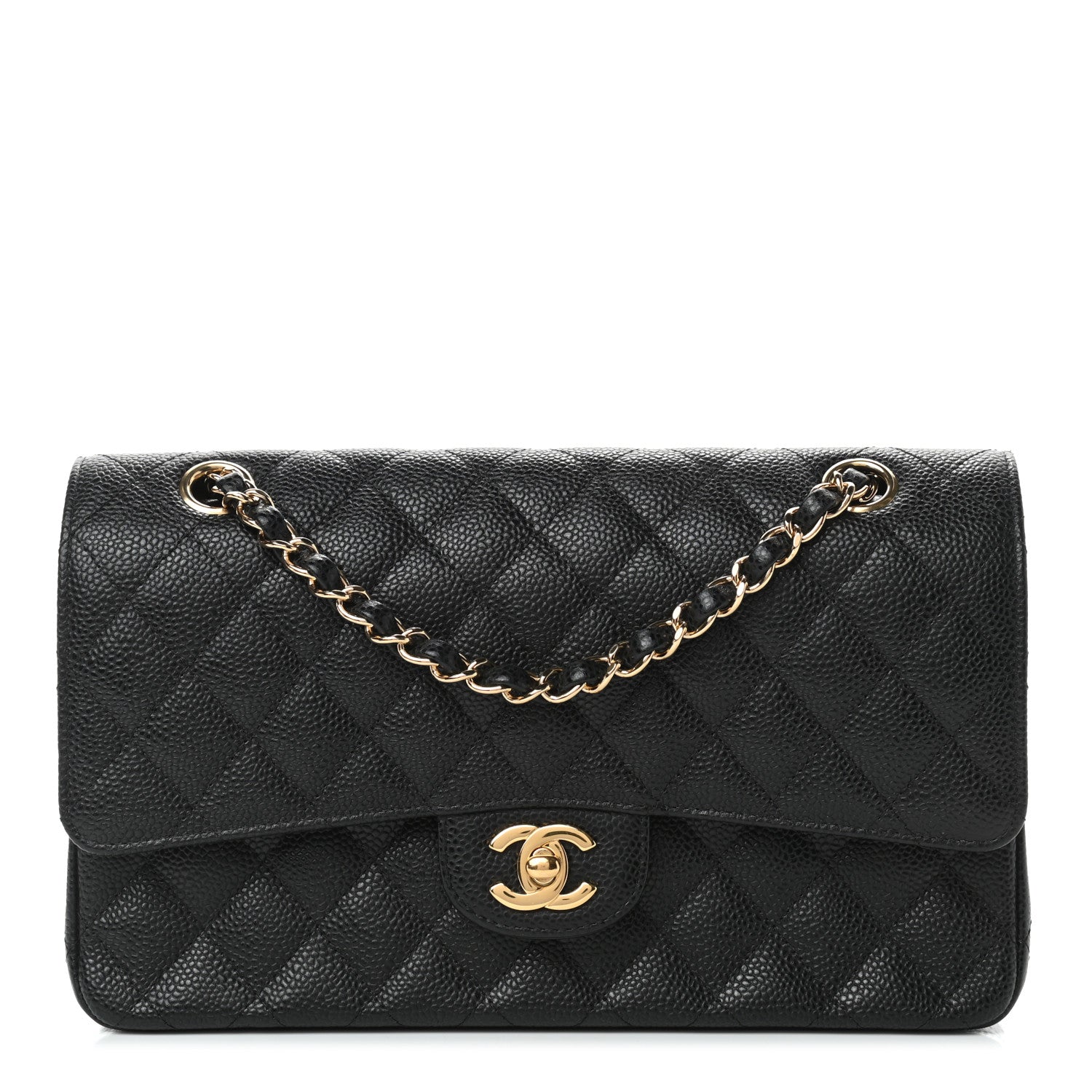Chanel Caviar Quilted Medium Double Flap Black 1 of 9