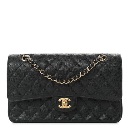 Chanel Caviar Quilted Medium Double Flap Black 1 of 9