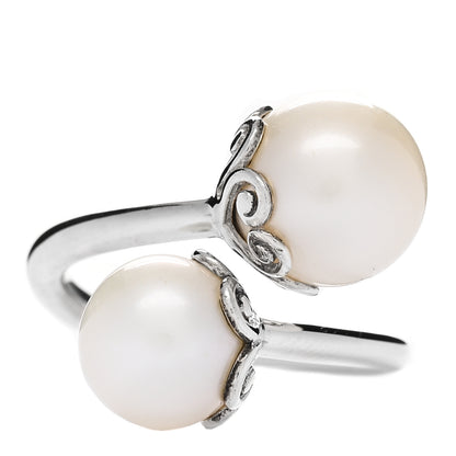 Tiffany Sterling Silver Freshwater Paloma Picasso Goldoni Bypass Ring 47 4.25 1 of 4