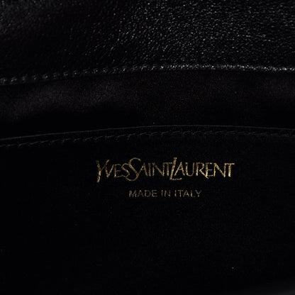 Saint Laurent Calfskin Monogram Large Belle De Jour Clutch Black 6 of 6