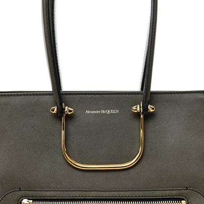Alexander McQueen Calfskin The Tall Story Shoulder Bag Khaki 5 of 12