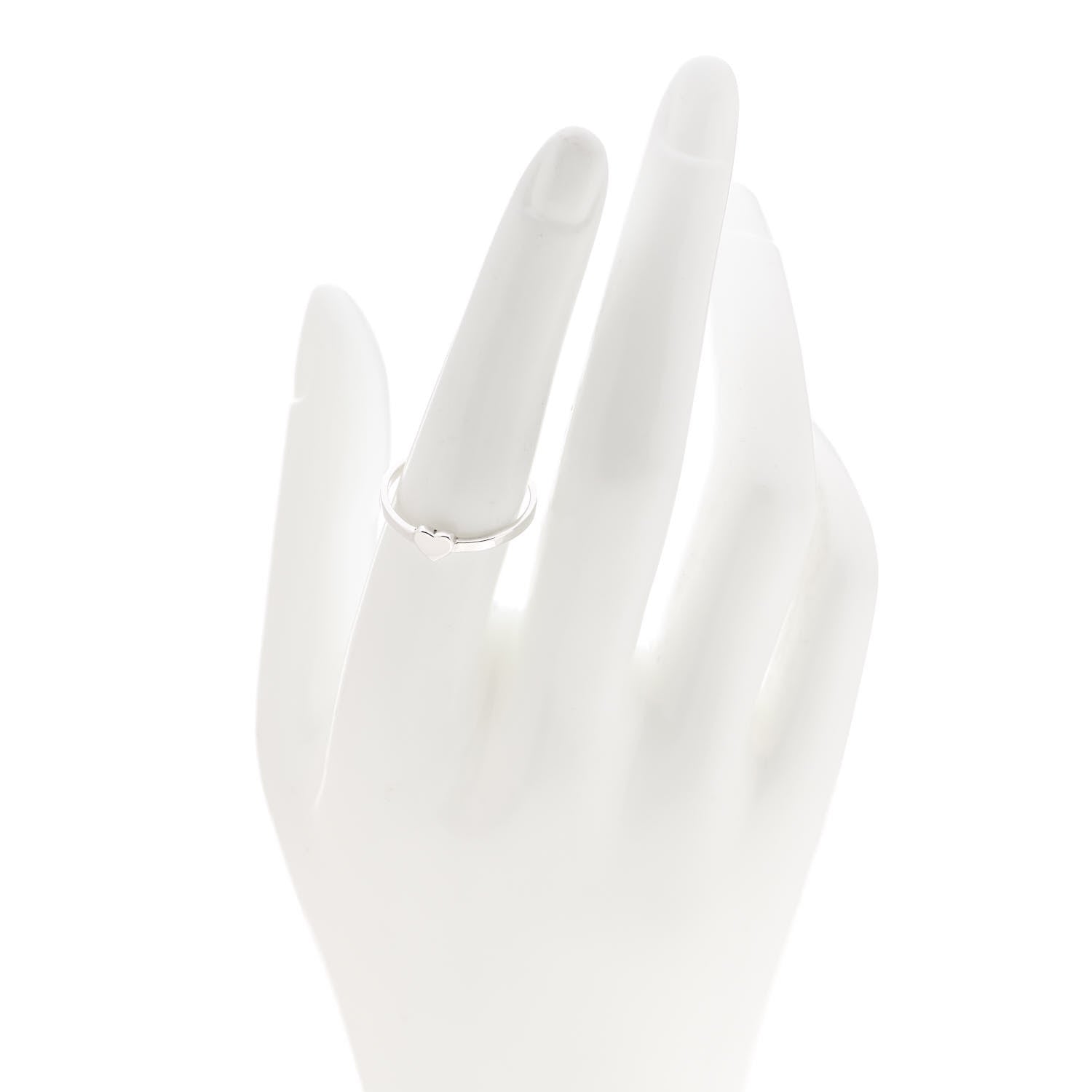 Tiffany Sterling Silver Paloma Picasso Heart Ring 56 7.5 2 of 7