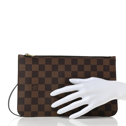 Louis Vuitton Damier Ebene Neverfull MM GM Pochette 2 of 7