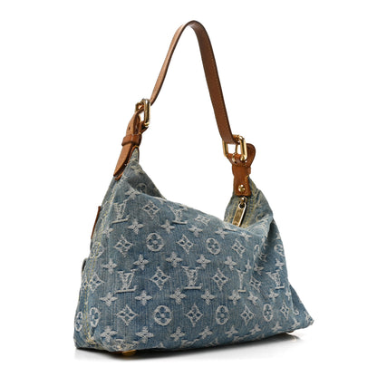 Louis Vuitton Monogram Denim Baggy PM Blue 3 of 9