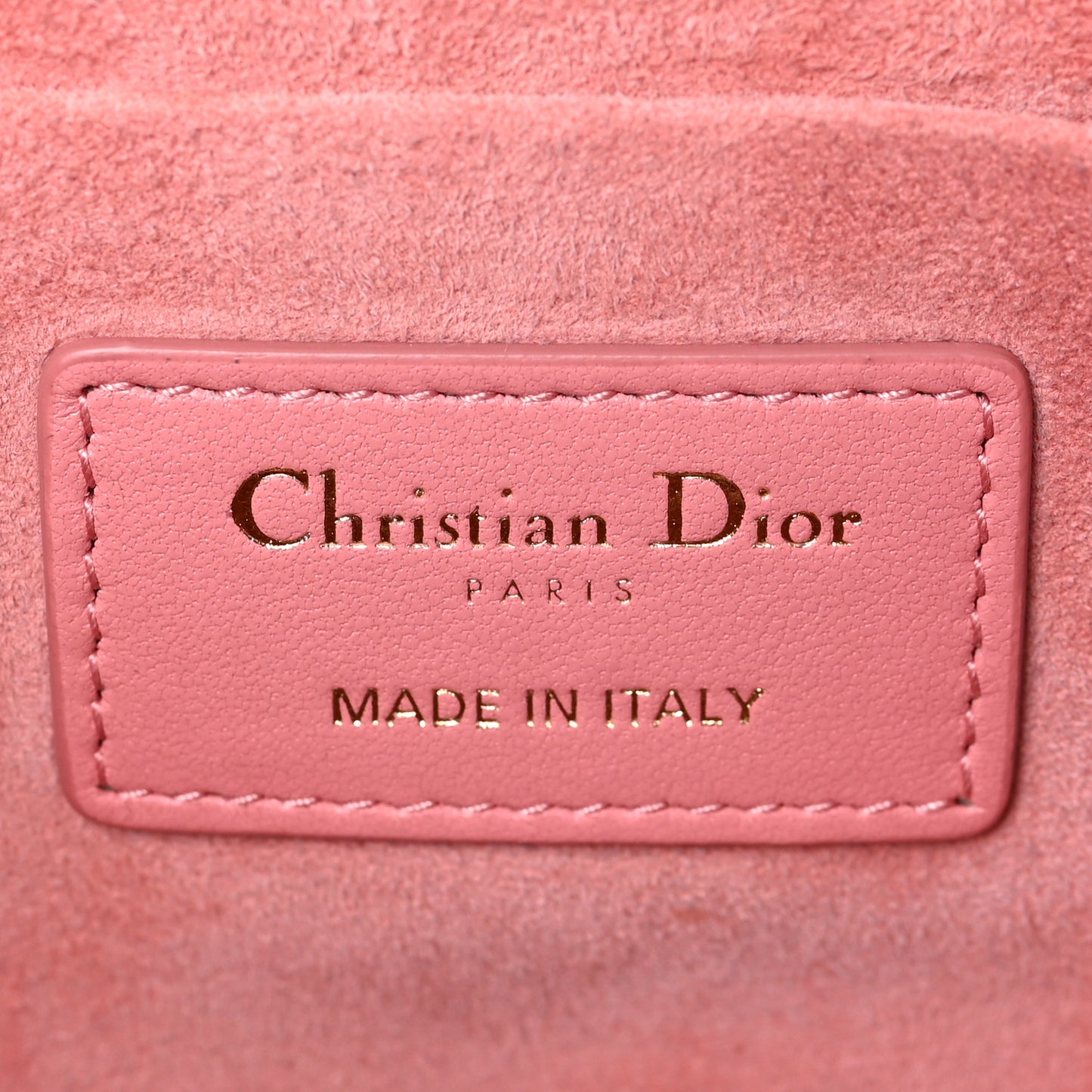 Lambskin Cannage Small Diortravel Vanity Case Pink