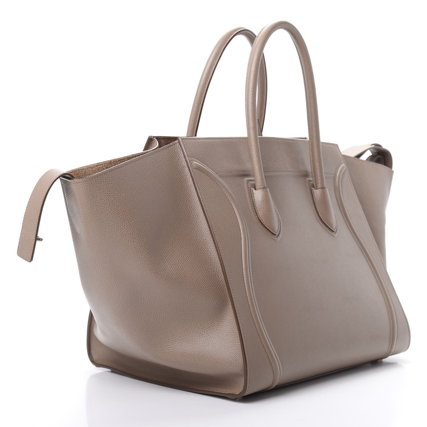 Celine Supple Calfskin Medium Phantom Luggage Taupe 3 of 12